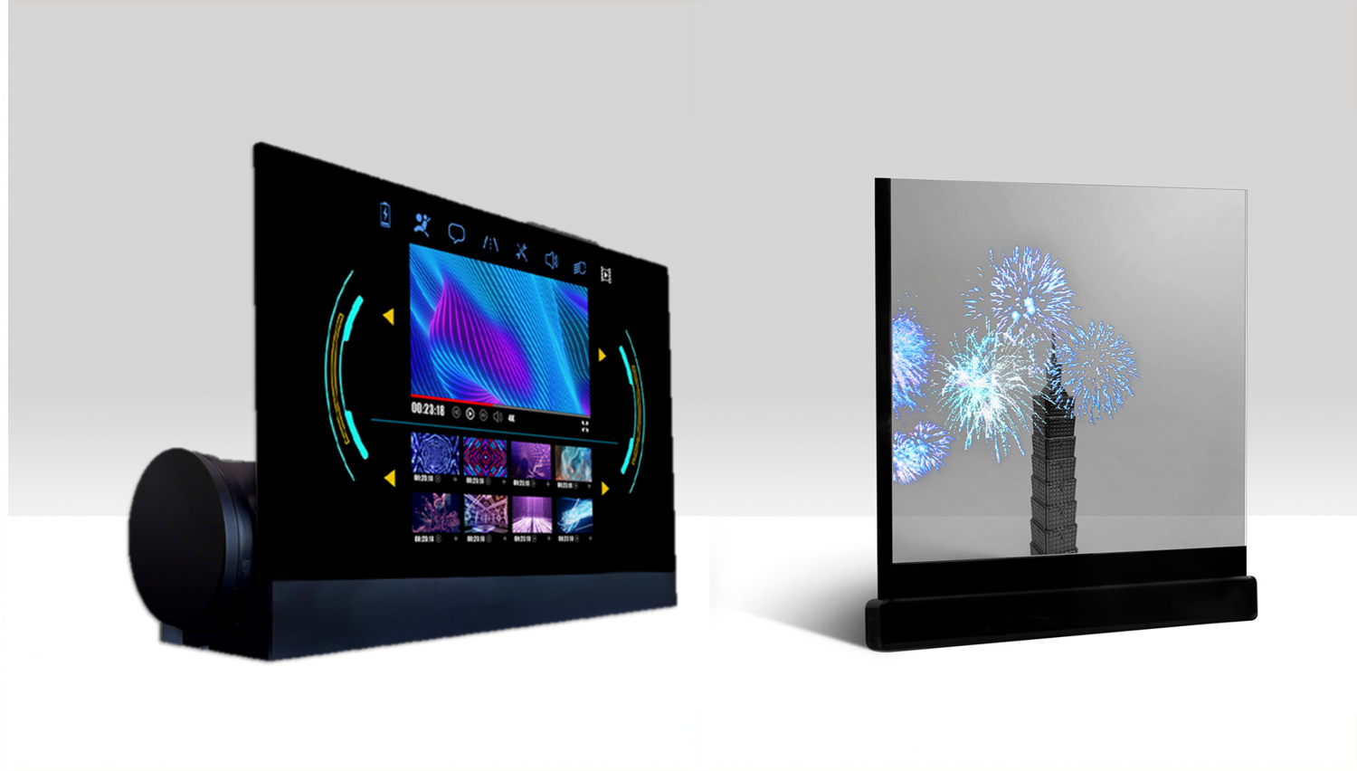 可卷式、折迭性、高透明